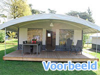 Tentvilla met sanitair