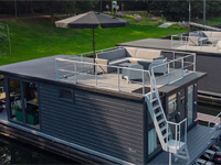 Mookerplas Houseboat met dakterras