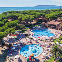 Camping Argentario Village in regio Toscane en Elba, Italië