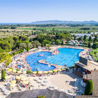 Camping Castell Montgri in regio Cataluña, Spanje