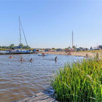 Camping De Kuilart in regio Friesland, Nederland