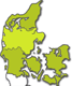 Jelling ligt in regio Midden-Jutland