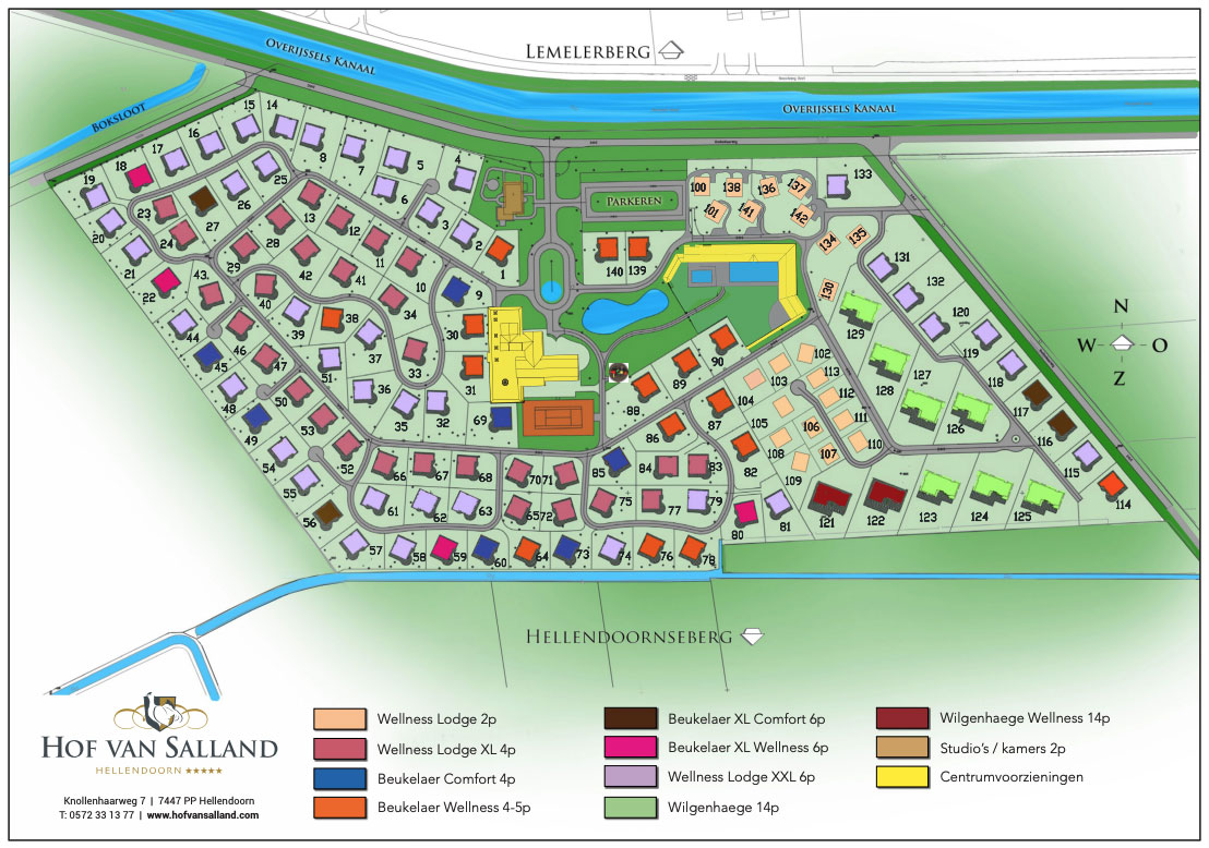 Plattegrond Hof van Salland