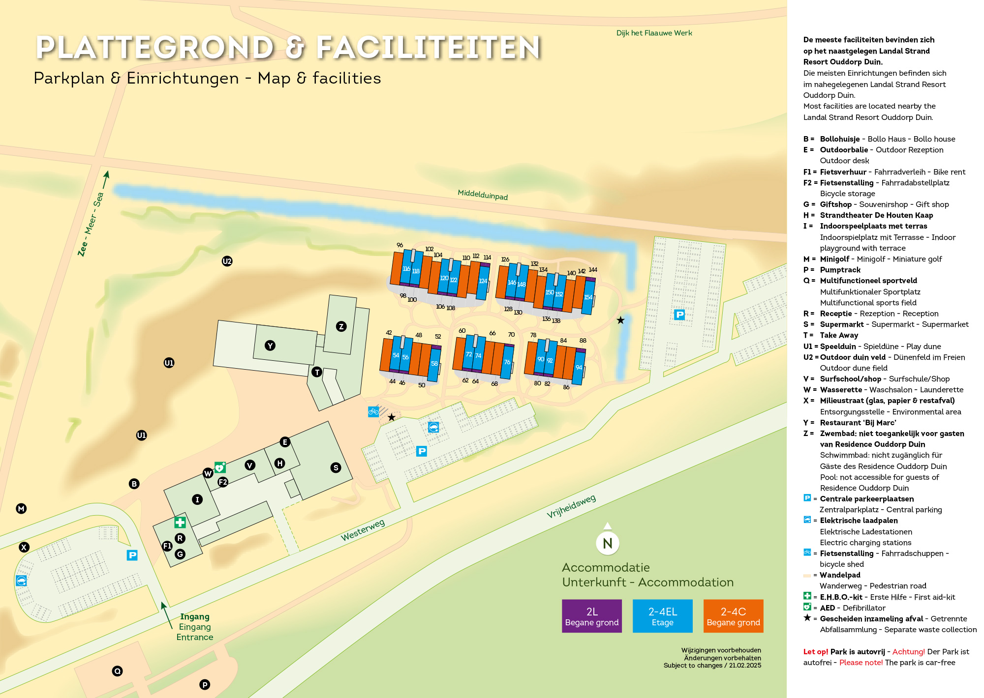Plattegrond Landal Residence Ouddorp Duin
